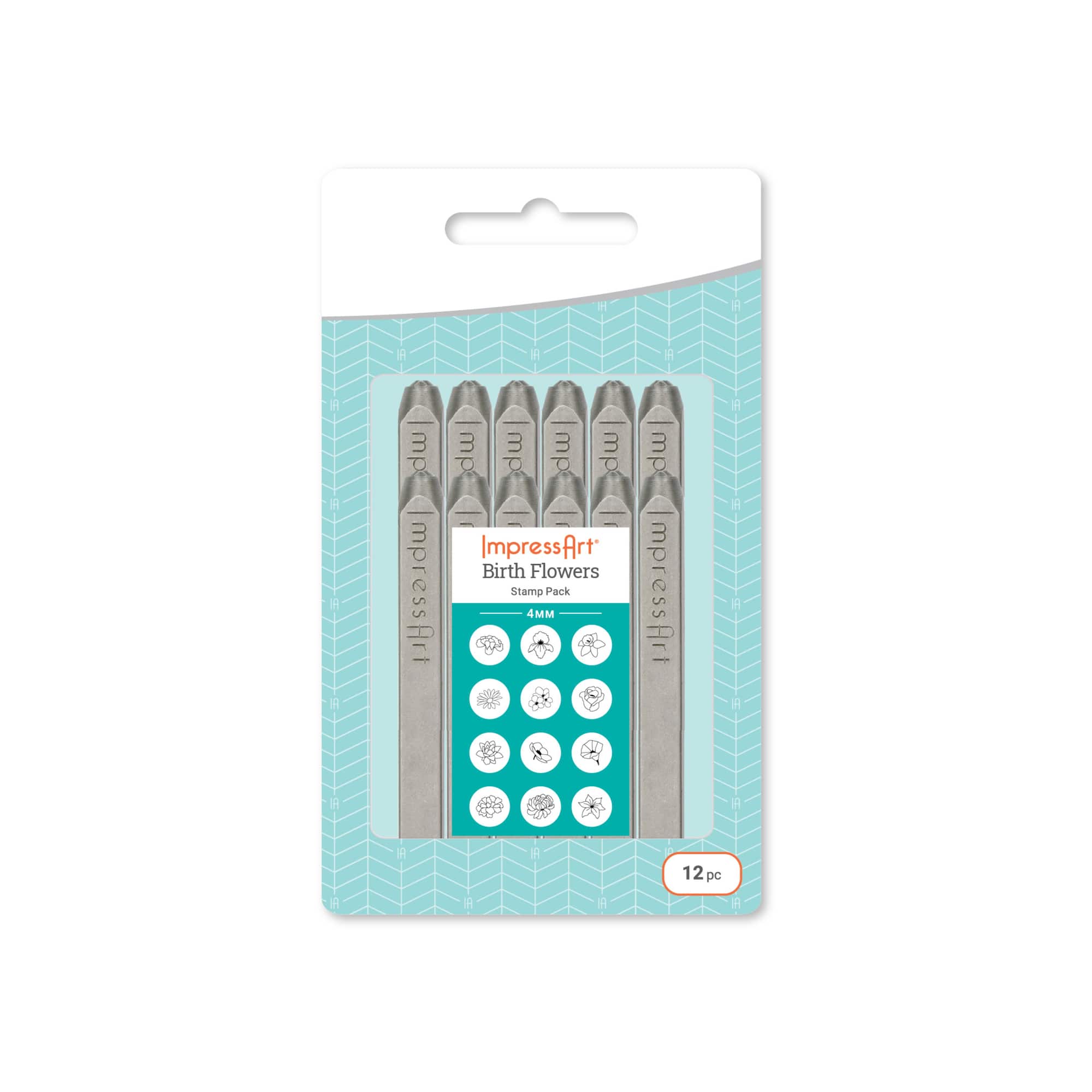 ImpressArt® Birth Flowers Signature Stamp Pack, 4mm